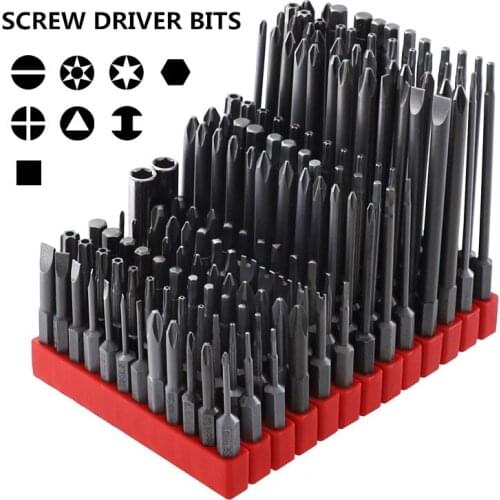 12pcs Hex 50/75/100mm Precision Screwdriver Kit Bits S2 Alloy Allen Wrench Drill Bits Set Magnetic Tip Hex Key Screwdriver Bits