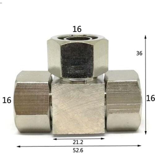 Nickel Plated Brass Quick Connector Air Hose Fitting Fit 16mm Outer Diameter Hose