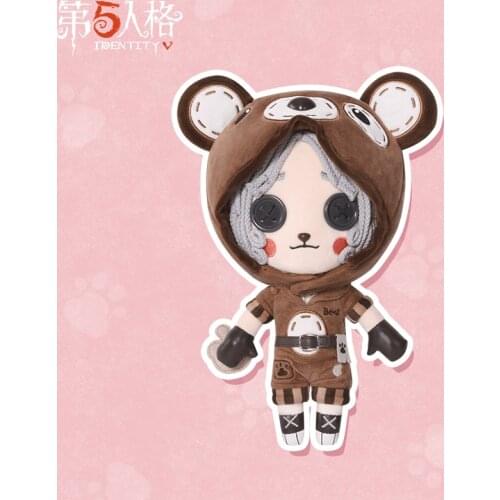Game Identity V Official Survivor Tracy Mechanic Bear Girl Plush Doll Toy Change Suit Dress Up Clothing Original Cosplay Gifts