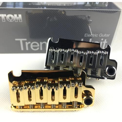 1 Set Genuine Original GOTOH 510T-FE1 2 Points Vintage Style Electric Guitar Tremolo System Bridge MADE IN JAPAN chrome Gold