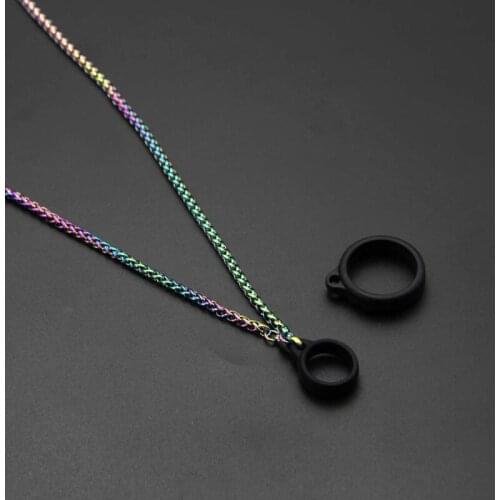 Lovekeke Vape POD Silicone snake bone lanyard necklace with 2 rings vapeband For nfix novo zero relx yooz nord caliburn crown