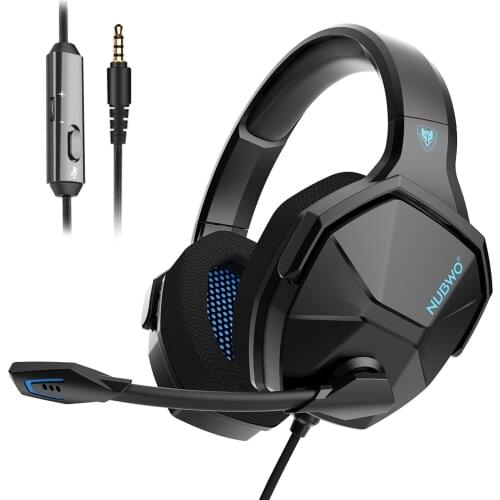 NUBWO N13 3.5mm Wired Gaming Headphones Over Ear Game Headset Noise Canceling Earphone with Microphone for PS4 Xbox One Laptop
