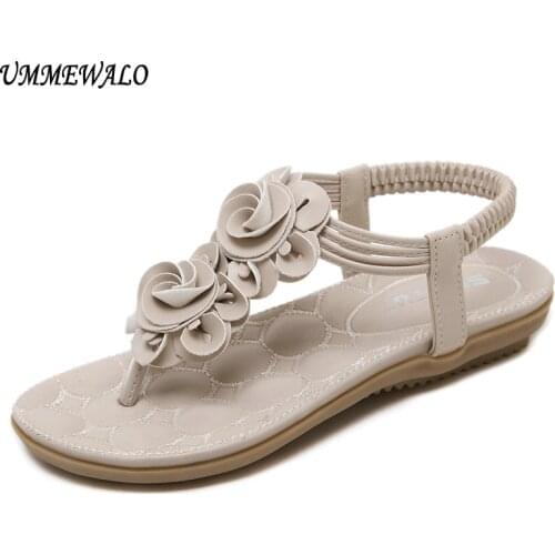 UMMEWALO Sandals Women Flip Flop Thong Flat Sandals Ladies Summer T-strap Sandal Shoes Zapatos Mujer