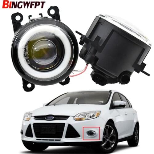 2x Angel Eyes Fog Light LED light H11 12V For Ford Focus MK2/3 Fusion Fiesta Tourneo 2001-2015 For Transit Platform Chassis
