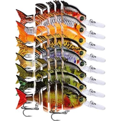 10cm 14g Sinking Wobblers Fishing Lure Jointed Crankbait Swim Bait 8 Segment Hard Artificial Bait For Fishing Tackle Lure 2020