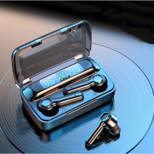 TWSearphone R9s Wireless Headphones Bluetooth 5.1 Earphones Sports Waterproof Headsets HiFi 9D Bass Stereo Microphones Earbuds