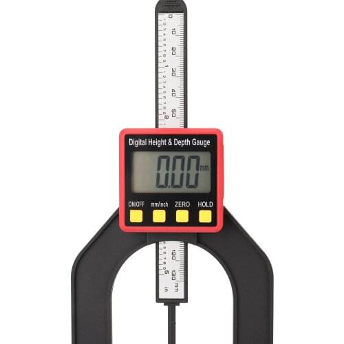 Height Depth Counting Meter Woodworking Depth Gauge Altimeter Ruler Digital Caliper Tool Wood Working Measuring Tools