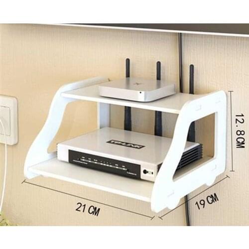 Wi-Fi Router Shelf Wall Hanging Cable Storage Organizer for Bedroom, Living Room