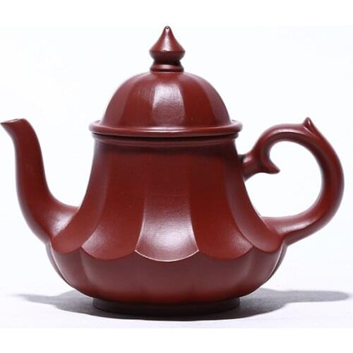 Yixing Purple Clay tea Pot 210ml Raw Ore Da hong pao Lotus Lamp Pot Chinese Kung Fu Tea Set
