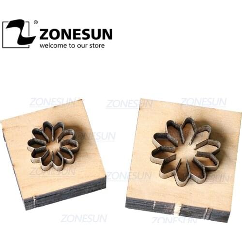 ZONESUN Flower Leather Cutting Die DIY Cut Out Leather Decoration Wood Template Punching Die Cuts Steel Rule Die