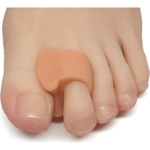 2pcs Silicone Gel Toe Separator Toe Corrector Orthotic Straightener Separator Foot Care Corrector Toe Bone Orthotics