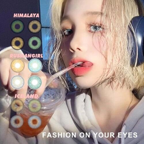 2021 International Fashion Contact Lens RussianGirl Iceland Himalaya Seriess Color Contact lense 4 Colors Hotsale Contact Lens