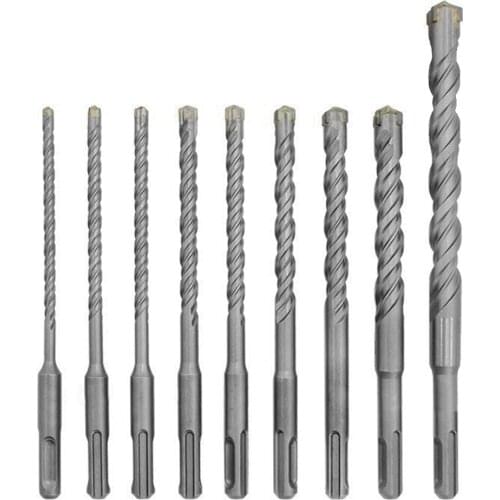 7/8/9Pcs/sets Round Shank Electric Hammer SDS Plus Drill Bit Set for Concrete Wall Brick Block Masonry Hole Saw Drilling Bits