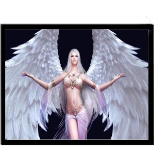 5D Diamond Painting Rhinestone Angel Girl Diy Diamond Mosaic Full Cross Stitch Kit Diamond Embroidery Wedding Decorations