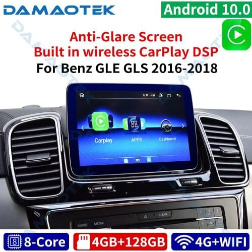 DamaoTek Android 10.0 9'' Car Audio Radio Player For Mercedes Benz GLS GLE SLK ML GL 2016-2018 GPS Navigation Multimedia System