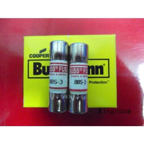 Free shipping 5pcs BBS-3 fuse ceramic BUSSMANN 10X35 3A 600V original genuine product