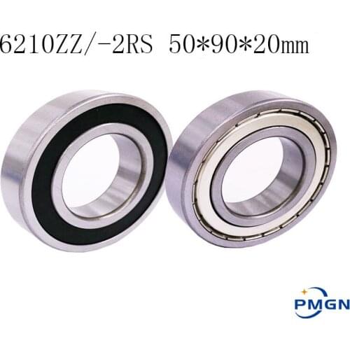 PMGN 6210ZZ 6210-2RS Bicycle Ball Bearing High quality Roller Bearing 6210 50*90*20mm Steel Bearing