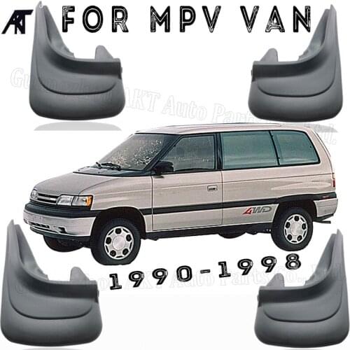 Black Front &Rear Black Front &Rear4PCS Styled Front And Rear Splash Guards Mud Flaps Mud Flap for mazda mpv van 1990-1998