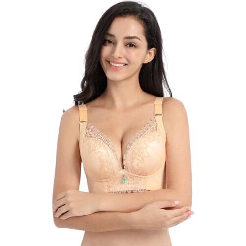 New beautiful embroidered bra sexy push high bra ladies large size underwear ladies bra underwear