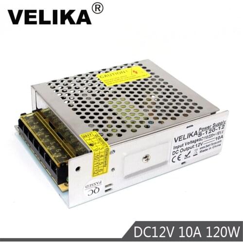 DC12V 10A 120W Led Driver Transformer 220V 110V AC to DC 12V Switch Power Supply Adapter For RGB LED Strip Modules light Lamp