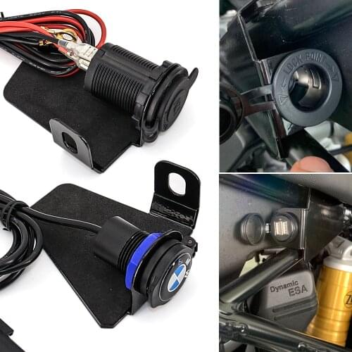 For BMW R1200GS R1250GS Adventure R1250 GS Dual Usb Charger Motorcycle Lighter Charger Cigarette Waterproof Socket Adapter