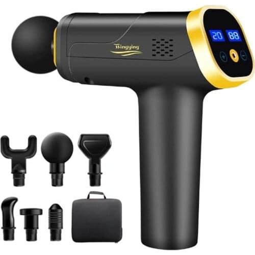 Electric Massage Gun Muscle Massager Fascia Gun Rechargeable Fitness Body Relaxation Massager With Portable Bag
