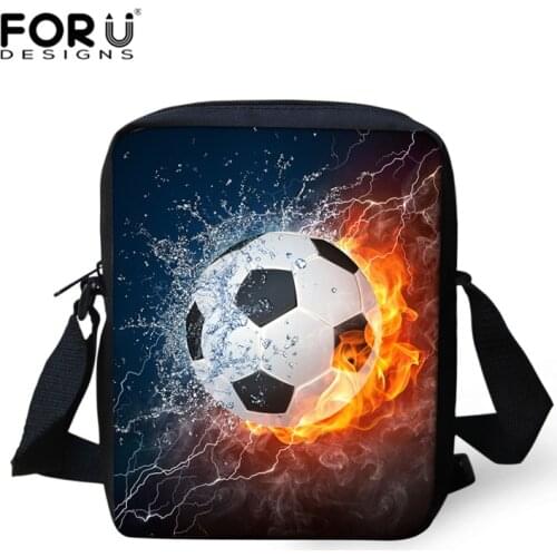 FORUDESIGNS Football Soccer Women Mini Messenger Bag Children School Bags Kids Travel Bags Boys Girls Small Crossbody Bag