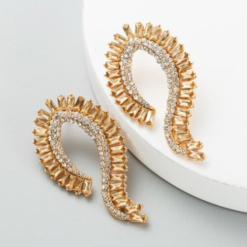 Crystal Stermpunk Drop Earrings for Girls Bohemian Cool Black Dangle Earrings for Women Wedding Party Gift Trendy Jewelry