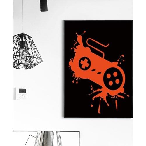 Video Game Art Prints Color Theme Canvas Wall Art Very Suitable for Children Boys Bedroom Decoration