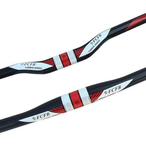 Bicycle Handlebar Lightweight 22.2-31.8mm 3K Glassy T800 Carbon Fiber Handlebar for MTB Bicycle Bike Parts Bicycle Handlebar