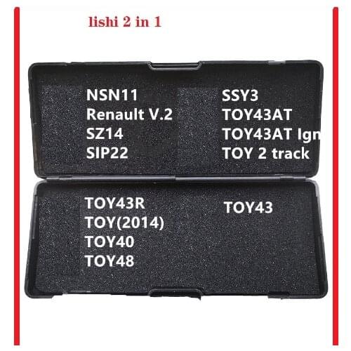 LiShi 2 in 1 NSN11 SZ14 SIP22 SSY3 TOY43AT TOY2 TOY43R TOY(2014) TOY40 TOY48 TOY43 Locksmith Tools for Auto P1CK Tool
