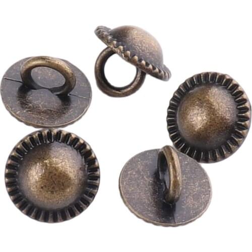 Metal button 9mm Round Pattern Carved buttons for DIY Sweater Clothing Jean Sewing Shoes Handmade Craft Accessories Decorative
