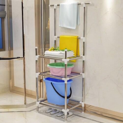 Living room kitchen shelf, bathroom toilet shelf balcony bedroom storage storage floor storage rack