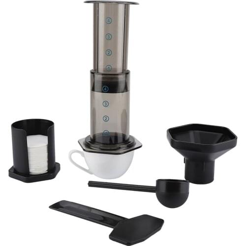 Portable Reusable Plastic Coffee Filter Strainer Set Espresso Make Powder Measuring Spoon Coffee Filter Tools With Funnel