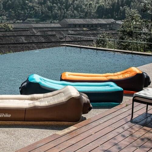 Lazy Sofa Camping Mat Double Layer Thicken Portable Lazy Inflatable Air Cushion Inflatable Sofa Bed Beach Air Bed Mat