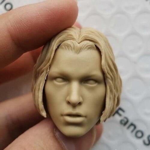 Blank Hot 1/6 Scale Afterlife Alice Milla Jovovich Head Sculpt Unpainted Fit 12" Figure