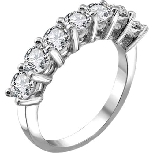 Certified Swarovski 7 Seven Sterling 925 Silver Ring