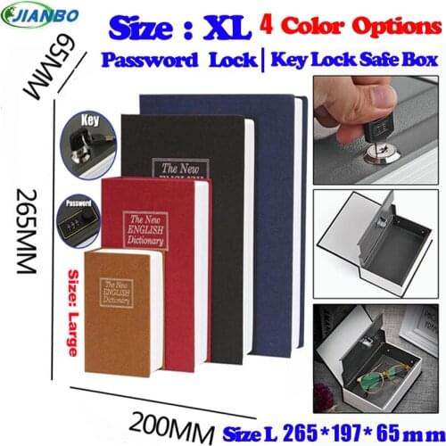 Safe Box Piggy Bank Secret Book For Coin Money Stash Security Hidden Safes Cash Money Storage Jewellery Digital Password Locker