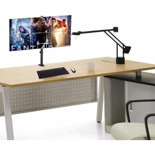 Suptek Hex Arm LCD LED Monitor Stand Desk Mount Bracket Heavy Duty & Fully Adjustable 6 Screens up to 27'' MD68126