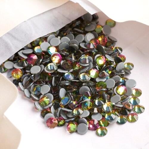 YANRUO 2058HF SS20 4.6-4.8mm Rainbow Joon Rhinestones Strass hot fix Glases strass applique rhinestone appliques for dresses