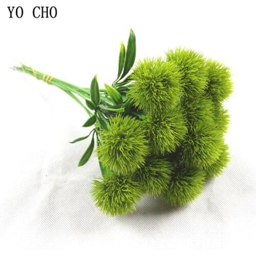 YO CHO Artificial Dandelion Flowers Home Furnishings Wedding Valentines Day Party Decor Plastic Flower Simulation Plante Flower