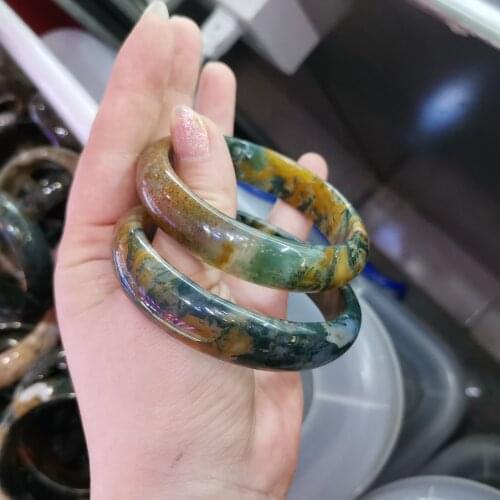Wholesale Natural Red Green Yellow Agate Bracelet Ring Men Women Accessories Jewelry Homme Pulseiras Feminina