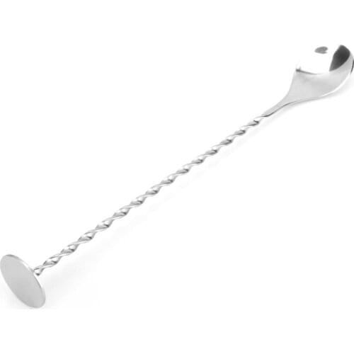 1Pc Stainless Steel Cocktail Stirrer Bar Puddler Martini Stirring Spoon