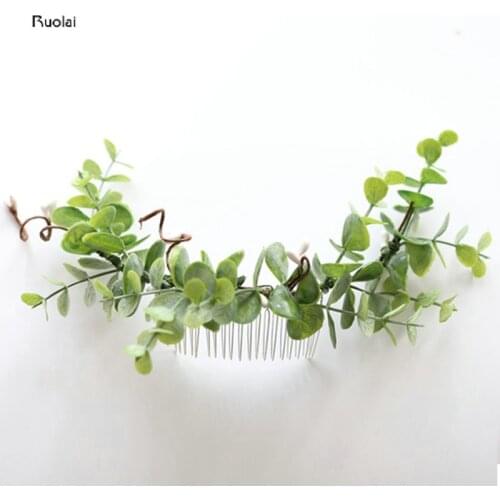 2018 New Arrival Wedding Bride Hairband Hair Accessories Hair Comb Flowers leaves Headpieces Bridesmaids In Stock