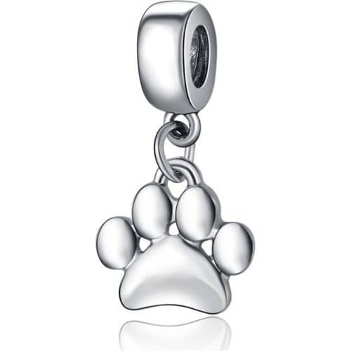 1/5pcs/Lot Antique Metal Dog Paw Print Footprint Charms Pendant For Necklace Bracelet Jewelry Making DIY Craft Findings