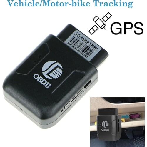 Black OBDII OBD2 Car GPS Realtime Tracker Mini Tracking Device GSM GPRS Locator Car GPS Trackers Car accessories
