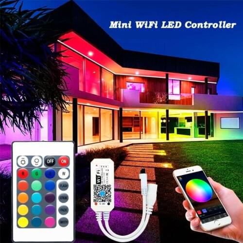 DC5V 12V 24V RGB Led Wifi Controller Bluetooth WiFi LED controller For 5050 2835 led strip Magic Home