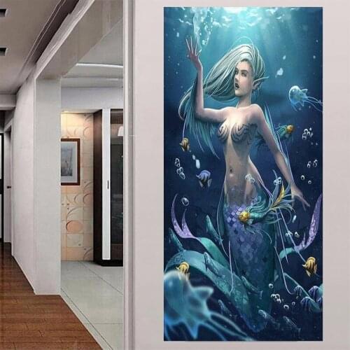 Diy Diamond Embroidery Deep Sea Mermaid 5D Full Round Square Diamond Mosaic Diamond painting cross stitch needlework artZP-2198
