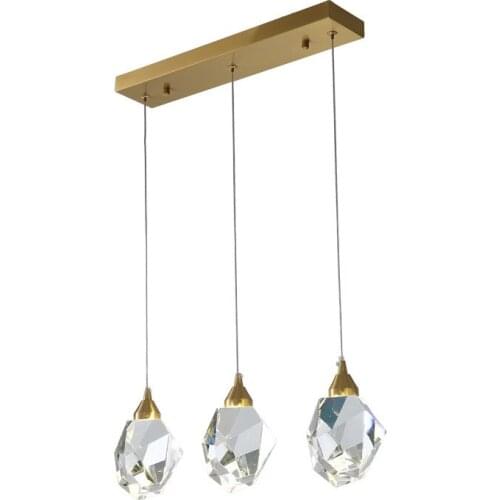 Crystal Kitchen Hanging Lights Nordic Restaurant Dining Room Bar Luxury Led Pendant Lights Fixtures Indoor Hanglamp