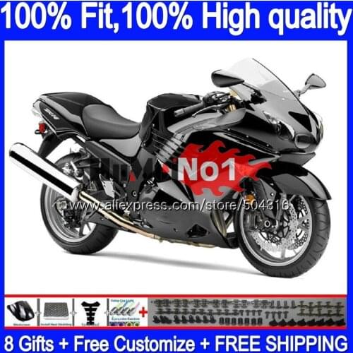Injection For KAWASAKI ZX-14R ZX14R 12 13 14 15 16 17 Hot black 87MC.41 ZZR1400 ZX 14R 2012 2013 2014 2015 2016 2017 Fairing
